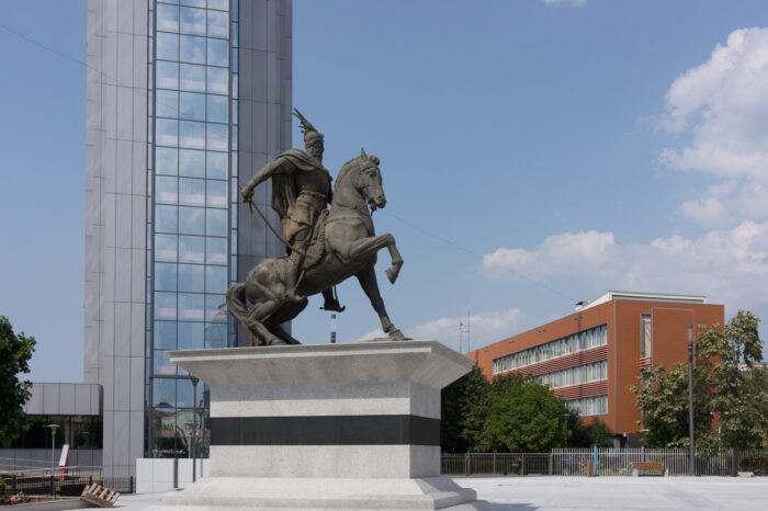 Gjergj Kastrioti Skenderbeu statue in Prishtina